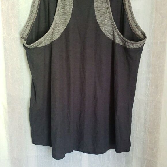 Under Armour Threadborne Tank Top Racerback Logo Heat Gear Active Black Size M - Picture 6 of 10